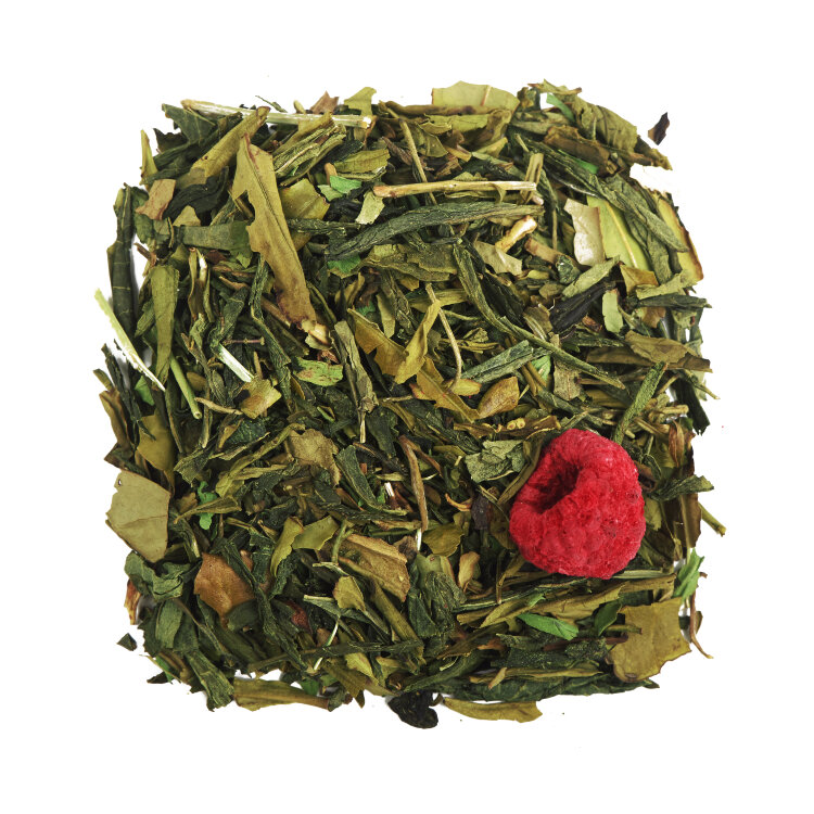 Фото Чай зеленый ароматизированный "Малина и Мята"