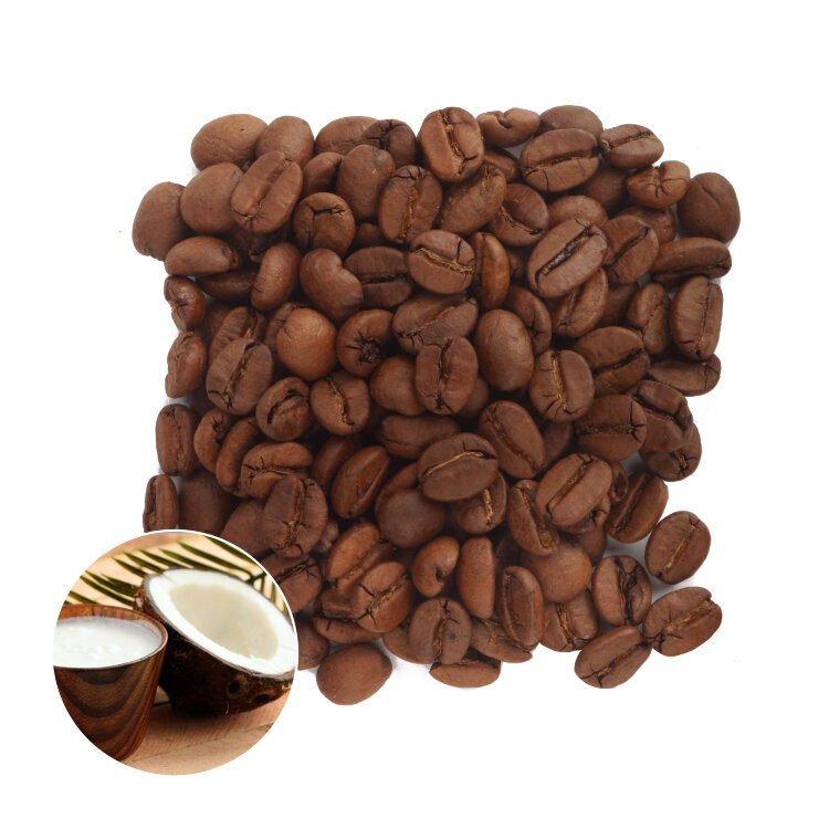 Фото Кофе в зернах ароматизированный "Кокосовые сливки" 1000 гр