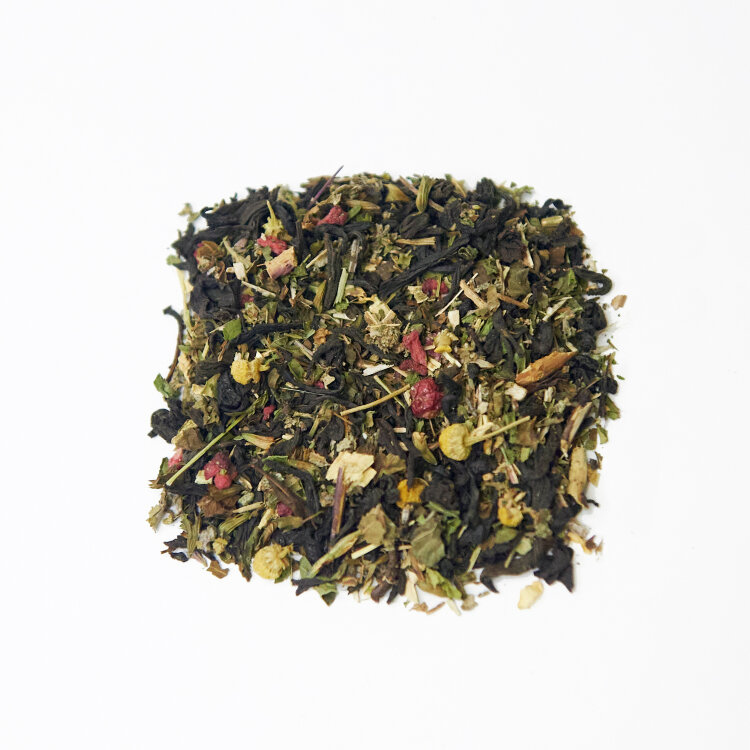 Фото Чай черный ароматизированный "Луговые травы"