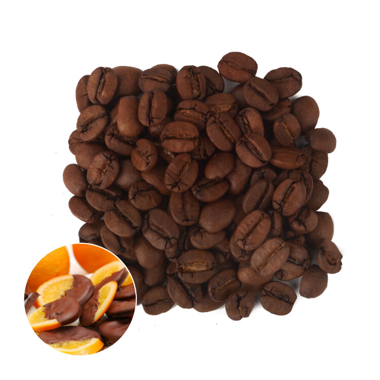 Фото Кофе в зернах ароматизированный "Шоколадный Апельсин" 1000 гр